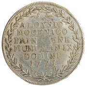 1 Osella - Alvise Mocenigo IV, Italy, 1771 reverse image