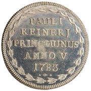 1 Osella - Paolo Renier, Italy, 1783 reverse image
