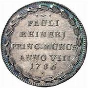 1 Osella - Paolo Renier, Italy, 1786 reverse image