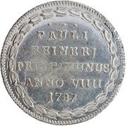 1 Osella - Paolo Renier, Italy, 1787 reverse image