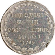 1 Osella - Lodovico Manin, Italy, 1789 reverse image