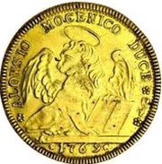 ½ Thaler - Alvise Mocenigo IV Off-Metal Strike, Italy, 1769 reverse image