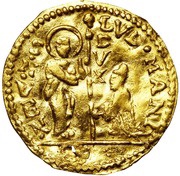 ¼ Zecchino - Lodovico Manin obverse image