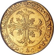 1 Scudo - Francesco Loredan Off-metal Pattern Strike obverse image