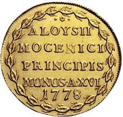 1 Osella - Alvise Mocenigo IV, Italy, 1778 reverse image