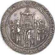 4 Thalers - Paris von Lodron Consecration, Austria, 1628 reverse image