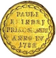 1 Osella - Paolo Renier, Italy, 1782 reverse image