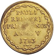 1 Osella - Paolo Renier, Italy, 1783 reverse image