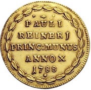 1 Osella - Paolo Renier, Italy, 1788 reverse image