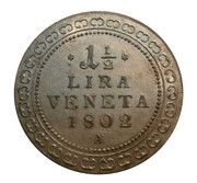 1½ Lira - Franz II, Italy, 1802 reverse image