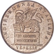 5 Lire obverse image