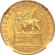 20 Lire obverse image