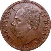 1 Centesimo - Umberto I obverse image