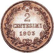 2 Centesimi - Victor Emmanuel III, Italy, 1903-1908 reverse image