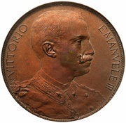 10 Centesimi - Victor Emmanuel III Stab. Johnson Pattern Strike obverse image