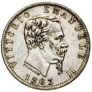 20 Centesimi - Victor Emmanuel II obverse image