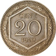 20 Centesimi - Victor Emmanuel III reverse image