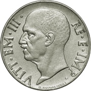 20 Centesimi - Victor Emmanuel III magnetic; reeded edge obverse image