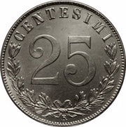 25 Centesimi - Victor Emmanuel III reverse image