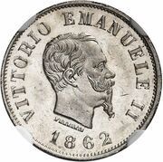 50 Centesimi - Victor Emmanuel II obverse image