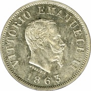 50 Centesimi - Victor Emmanuel II obverse image