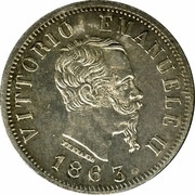 50 Centesimi - Victor Emmanuel II obverse image