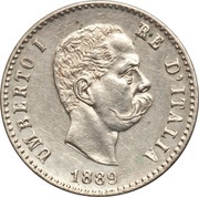 50 Centesimi - Umberto I obverse image