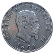 1 Lira - Victor Emmanuel II obverse image