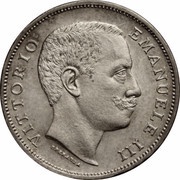 1 Lira - Victor Emmanuel III obverse image