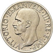 1 Lira - Victor Emmanuel III Trial strike obverse image