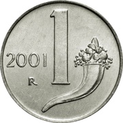1 Lira reverse image