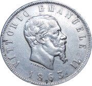 2 Lire - Victor Emmanuel II obverse image