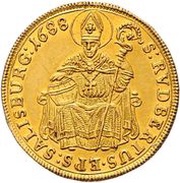 2 Ducats - Johann Ernst von Thun, Austria, 1688-1708 reverse image