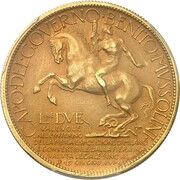 2 Lire - Victor Emmanuel III Pattern, Italy, 1928 reverse image