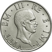2 Lire - Victor Emmanuel III non-magnetic obverse image
