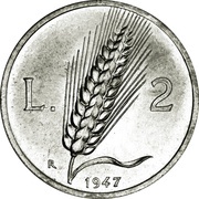 2 Lire reverse image