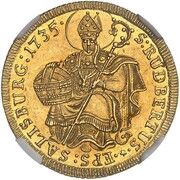 2 Ducats - Leopold Anton von Firmian, Austria, 1734-1735 reverse image