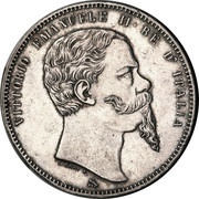 5 Lire - Victor Emmanuel II Unification of Italy obverse image