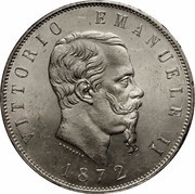 5 Lire - Victor Emmanuel II obverse image