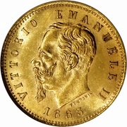 5 Lire - Victor Emmanuel II obverse image
