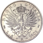 5 Lire - Victor Emmanuel III, Italy, 1901 reverse image