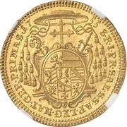 2 Ducats - Sigismund von Schrattenbach, Austria, 1755 reverse image