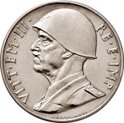 5 Lire - Victor Emmanuel III Pattern strike obverse image