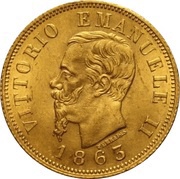 10 Lire - Victor Emmanuel II obverse image