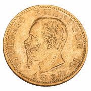 20 Lire - Victor Emmanuel II obverse image