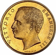 20 Lire - Victor Emmanuel III obverse image