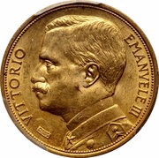 20 Lire - Victor Emmanuel III obverse image