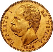 50 Lire - Umberto I obverse image