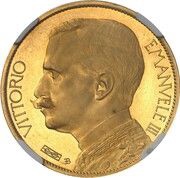 50 Lire - Vittoria Emanuele III Pattern obverse image