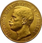 50 Lire - Victor Emmanuel III Kingdom Anniversary obverse image